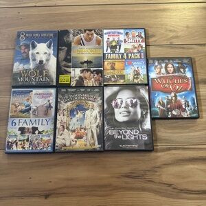Family DVD Bundle Lot (7 Cases / 20+ Movies) Untested Media Fantasy Adventure